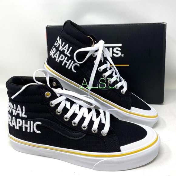 💖MEGA SALE💖VANS SK8-HI Reissue Nation Geographic Black Women's 6.5 VN0A3TKPXHP - Picture 1 of 14